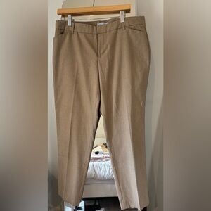 GAP Women's slim cropped Dress Pants - Tan/beige size 10